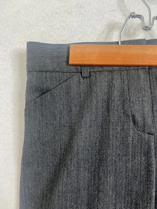 Theory Gray Wide Leg Dress Pants Trouser Size 14 - Picture 4 of 8